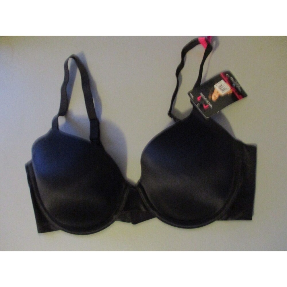 Maidenform Side Smoothing Cooling Comfort Underwire Bra DM7541 Sz 34D Black